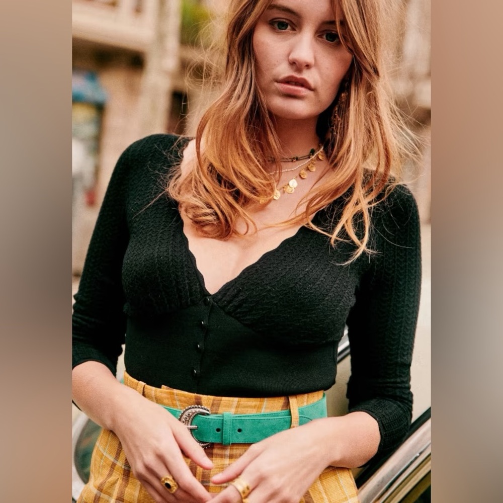 Sezane Adélie Jumper Noir. - Size XS